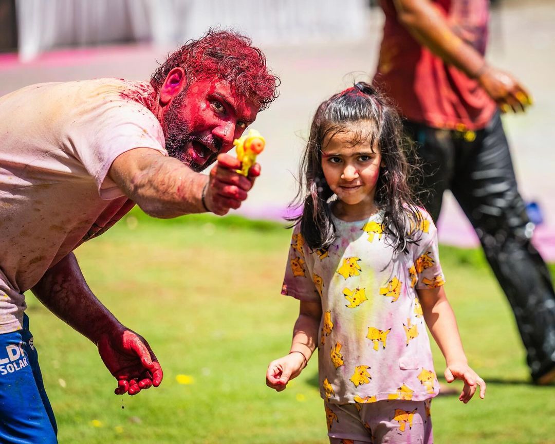 Rohit Sharma Celebrates Holi